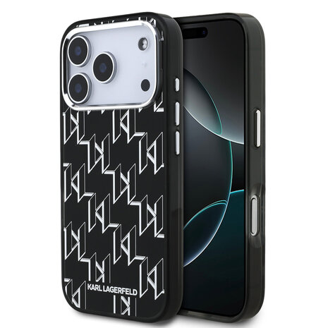 Karl Lagerfeld Karl lagerfeld iPhone 17 Pro Back cover coque - MagSafe - IML metal monogram kc - Noir Karl Lagerfeld Karl lagerfeld iPhone 17 Pro Back cover coque - MagSafe - IML metal monogram kc - Noir