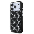 Karl Lagerfeld Karl Lagerfeld iPhone 17 Pro/iPhone 18 Pro Handyhülle MagSafe IML KC-Monogramm aus Metall - Schwarz