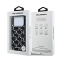 Karl Lagerfeld Karl Lagerfeld iPhone 17 Pro/iPhone 18 Pro Handyhülle MagSafe IML KC-Monogramm aus Metall - Schwarz