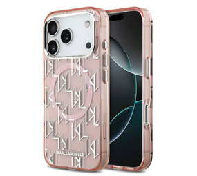 Karl Lagerfeld Karl lagerfeld iPhone 17 Pro Back cover coque - MagSafe - IML metal monogram kc - Rose Karl Lagerfeld Karl lagerfeld iPhone 17 Pro Back cover coque - MagSafe - IML metal monogram kc - Rose