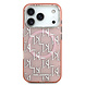Karl Lagerfeld Karl lagerfeld iPhone 17 Pro Backcover hoesje - MagSafe - IML metal monogram kc - Roze
