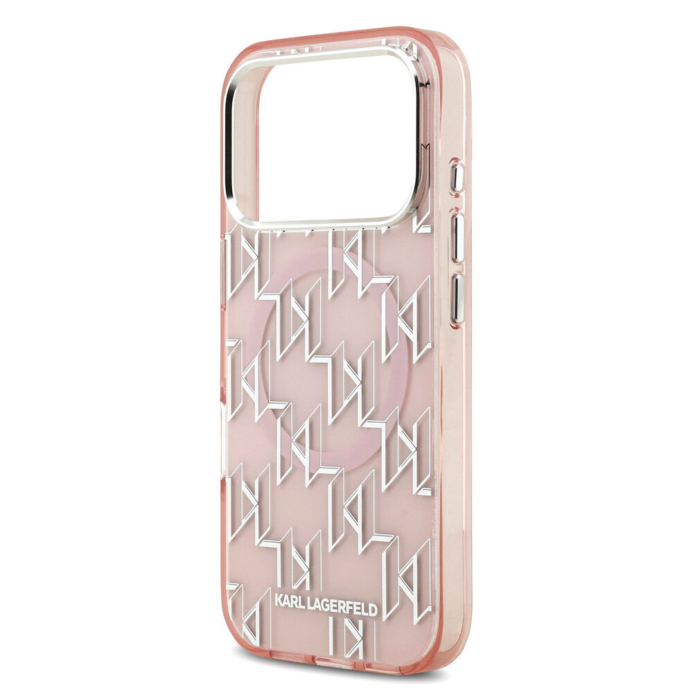 Karl Lagerfeld Karl lagerfeld iPhone 17 Pro Back cover coque - MagSafe - IML metal monogram kc - Rose Karl Lagerfeld Karl lagerfeld iPhone 17 Pro Back cover coque - MagSafe - IML metal monogram kc - Rose