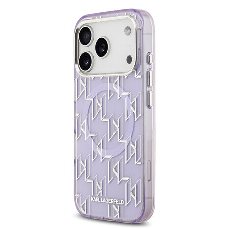 Karl Lagerfeld Karl lagerfeld iPhone 17 Pro Back cover coque - MagSafe - IML metal monogram kc - Violet Karl Lagerfeld Karl lagerfeld iPhone 17 Pro Back cover coque - MagSafe - IML metal monogram kc - Violet
