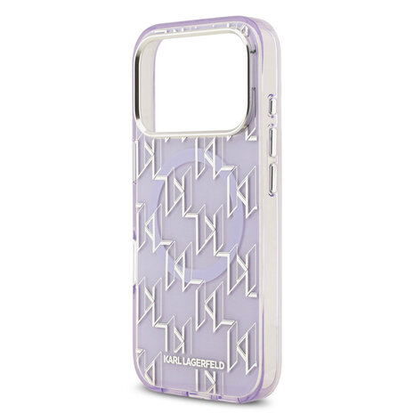 Karl Lagerfeld Karl lagerfeld iPhone 17 Pro Back cover coque - MagSafe - IML metal monogram kc - Violet Karl Lagerfeld Karl lagerfeld iPhone 17 Pro Back cover coque - MagSafe - IML metal monogram kc - Violet
