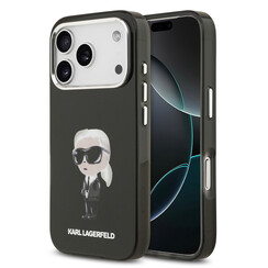 Karl lagerfeld iPhone 17 Pro Backcover hoesje - MagSafe - IML Aquarelle - Zwart