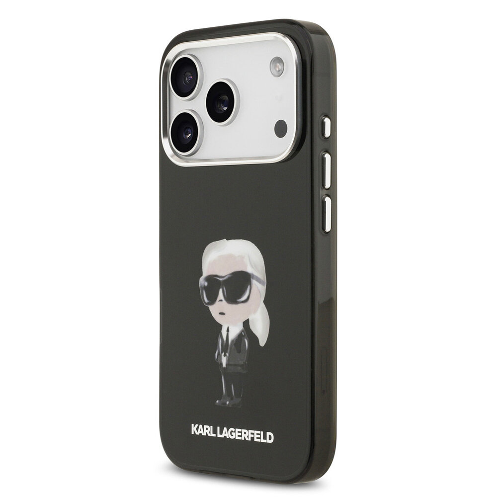Karl Lagerfeld Karl lagerfeld iPhone 17 Pro Backcover hoesje - MagSafe - IML Aquarelle - Zwart