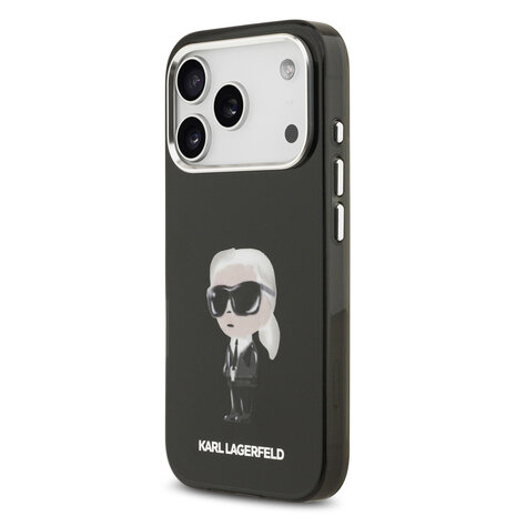 Karl Lagerfeld Karl lagerfeld iPhone 17 Pro Back cover coque - MagSafe - IML Aquarelle - Noir
