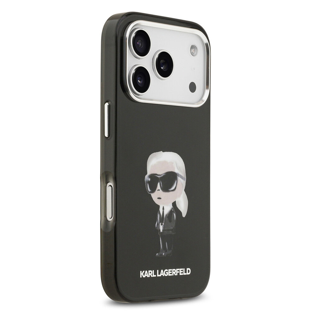 Karl Lagerfeld Karl lagerfeld iPhone 17 Pro Back cover coque - MagSafe - IML Aquarelle - Noir