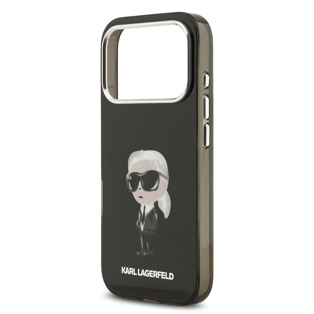 Karl Lagerfeld Karl lagerfeld iPhone 17 Pro Backcover hoesje - MagSafe - IML Aquarelle - Zwart