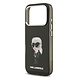 Karl Lagerfeld Karl lagerfeld iPhone 17 Pro Back cover coque - MagSafe - IML Aquarelle - Noir