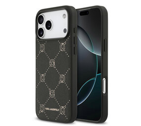 Karl Lagerfeld Karl lagerfeld iPhone 17 Pro Backcover hoesje - MagSafe - Karl Heads - Zwart
