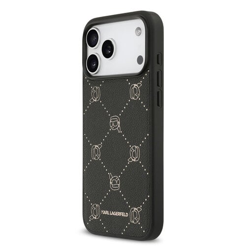 Karl Lagerfeld Karl Lagerfeld iPhone 17 Pro/iPhone 18 Pro Handyhülle MagSafe Karl-Köpfe - Schwarz