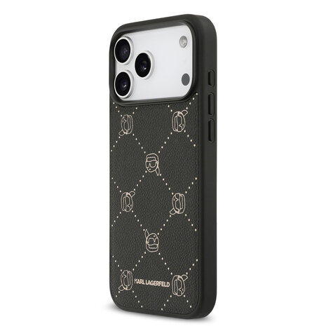 Karl Lagerfeld Karl lagerfeld iPhone 17 Pro Back cover coque - MagSafe - Karl Heads - Noir