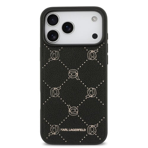 Karl Lagerfeld Karl Lagerfeld iPhone 17 Pro/iPhone 18 Pro Handyhülle MagSafe Karl-Köpfe - Schwarz