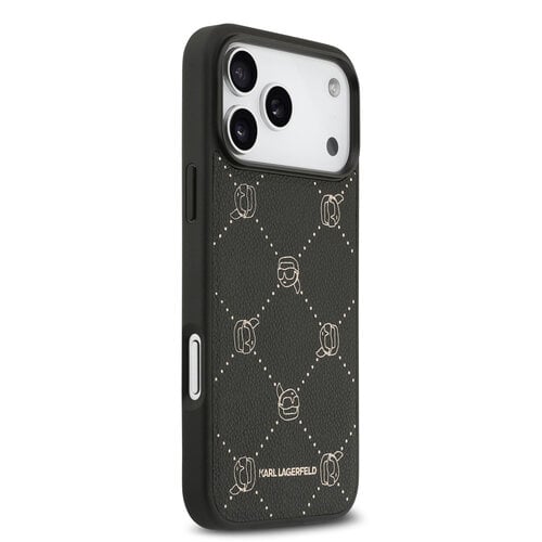 Karl Lagerfeld Karl Lagerfeld iPhone 17 Pro/iPhone 18 Pro Handyhülle MagSafe Karl-Köpfe - Schwarz