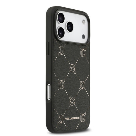 Karl Lagerfeld Karl lagerfeld iPhone 17 Pro Backcover hoesje - MagSafe - Karl Heads - Zwart