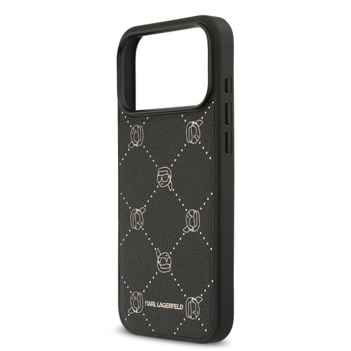 Karl Lagerfeld Karl Lagerfeld iPhone 17 Pro/iPhone 18 Pro Handyhülle MagSafe Karl-Köpfe - Schwarz