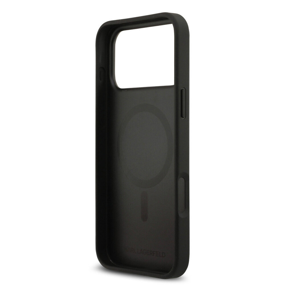Karl Lagerfeld Karl lagerfeld iPhone 17 Pro Back cover coque - MagSafe - Karl Heads - Noir