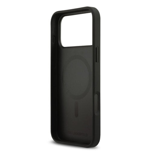 Karl Lagerfeld Karl Lagerfeld iPhone 17 Pro/iPhone 18 Pro Handyhülle MagSafe Karl-Köpfe - Schwarz