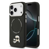 Karl Lagerfeld Karl lagerfeld iPhone 17 Pro Back cover coque - MagSafe - K&C Pins - Noir