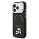 Karl Lagerfeld Karl lagerfeld iPhone 17 Pro Back cover coque - MagSafe - K&C Pins - Noir