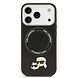 Karl Lagerfeld Karl lagerfeld iPhone 17 Pro Backcover hoesje - MagSafe - K&C Pins - Zwart Karl Lagerfeld Karl lagerfeld iPhone 17 Pro Backcover hoesje - MagSafe - K&C Pins - Zwart