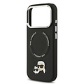 Karl Lagerfeld Karl Lagerfeld iPhone 17 Pro/iPhone 18 Pro Handyhülle MagSafe Karl-&-Choupette-Pins - Schwarz