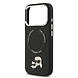 Karl Lagerfeld Karl lagerfeld iPhone 17 Pro Back cover coque - MagSafe - K&C Pins - Noir