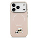 Karl Lagerfeld Karl lagerfeld iPhone 17 Pro Backcover hoesje - MagSafe - K&C Pins - Roze Karl Lagerfeld Karl lagerfeld iPhone 17 Pro Backcover hoesje - MagSafe - K&C Pins - Roze