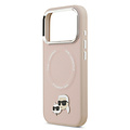 Karl Lagerfeld Karl Lagerfeld iPhone 17 Pro/iPhone 18 Pro Handyhülle MagSafe Karl-&-Choupette-Pins - Rosa