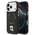 Karl lagerfeld iPhone 17 Pro Back cover coque - MagSafe - K&C Pins - Noir