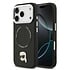 Karl lagerfeld iPhone 17 Pro Backcover hoesje - MagSafe - K&C Pins - Zwart