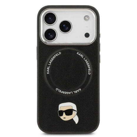 Karl Lagerfeld Karl lagerfeld iPhone 17 Pro Back cover coque - MagSafe - K&C Pins - Noir Karl Lagerfeld Karl lagerfeld iPhone 17 Pro Back cover coque - MagSafe - K&C Pins - Noir