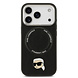 Karl Lagerfeld Karl lagerfeld iPhone 17 Pro Backcover hoesje - MagSafe - K&C Pins - Zwart