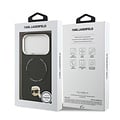 Karl Lagerfeld Karl Lagerfeld iPhone 17 Pro/iPhone 18 Pro Handyhülle MagSafe Karl-&-Choupette-Pins - Schwarz