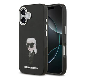 Karl Lagerfeld Karl lagerfeld iPhone 17 Backcover hoesje - MagSafe - IML Aquarelle - Zwart Karl Lagerfeld Karl lagerfeld iPhone 17 Backcover hoesje - MagSafe - IML Aquarelle - Zwart