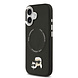 Karl Lagerfeld Karl lagerfeld iPhone 17 Backcover hoesje - MagSafe - K&C Pins - Zwart