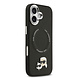 Karl Lagerfeld Karl lagerfeld iPhone 17 Backcover hoesje - MagSafe - K&C Pins - Zwart