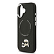 Karl Lagerfeld Karl lagerfeld iPhone 17 Backcover hoesje - MagSafe - K&C Pins - Zwart