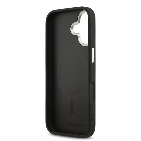 Karl Lagerfeld Karl lagerfeld iPhone 17 Back cover coque - MagSafe - K&C Pins - Noir Karl Lagerfeld Karl lagerfeld iPhone 17 Back cover coque - MagSafe - K&C Pins - Noir