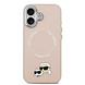 Karl Lagerfeld Karl lagerfeld iPhone 17 Backcover hoesje - MagSafe - K&C Pins - Roze