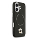 Karl Lagerfeld Karl lagerfeld iPhone 17 Backcover hoesje - MagSafe - K&C Pins - Zwart