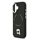 Karl Lagerfeld Karl lagerfeld iPhone 17 Back-Cover hul - MagSafe - K&C Pins - Schwarz