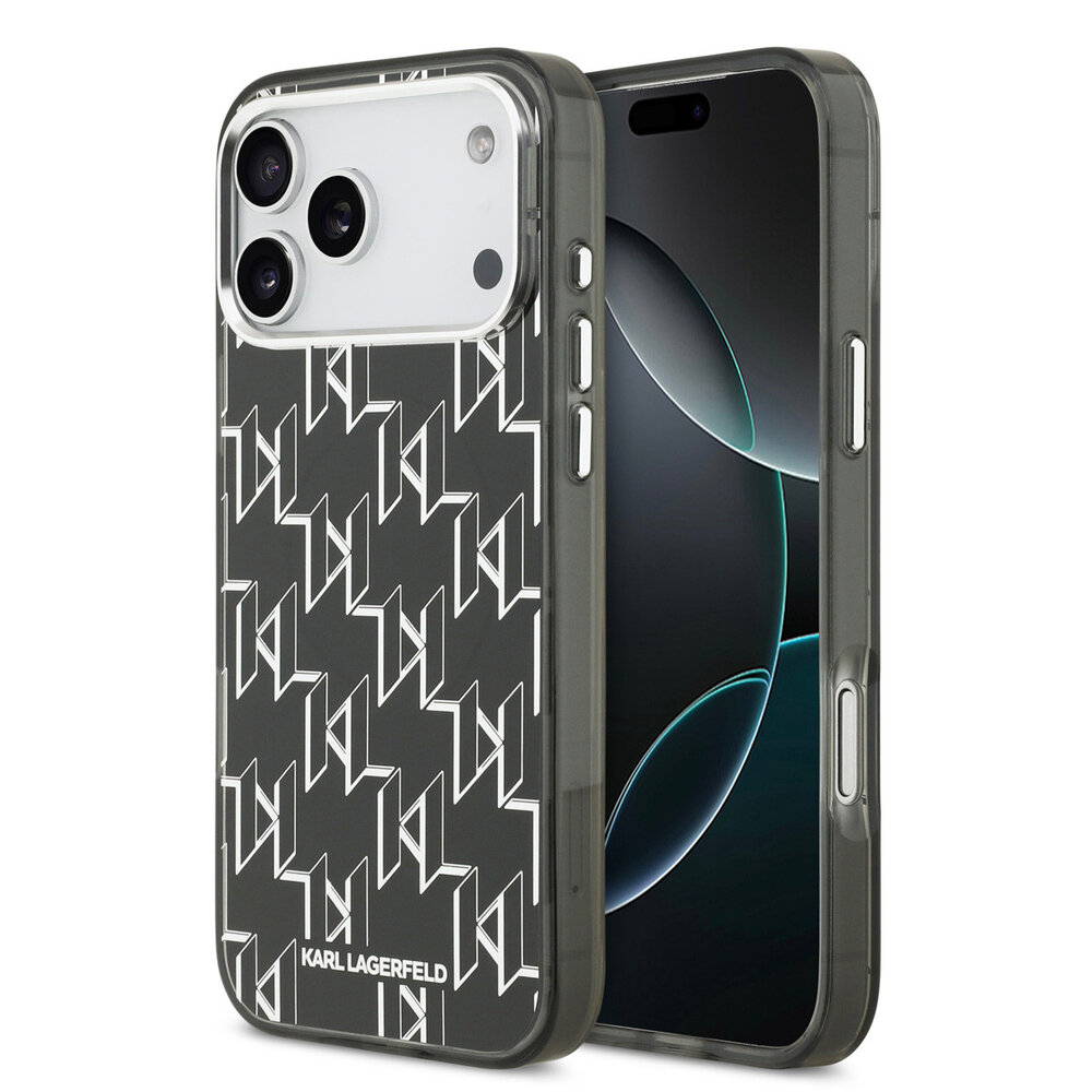 Karl Lagerfeld Karl lagerfeld iPhone 17 Pro Max Back cover coque - MagSafe - IML metal monogram kc - Noir Karl Lagerfeld Karl lagerfeld iPhone 17 Pro Max Back cover coque - MagSafe - IML metal monogram kc - Noir