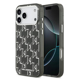 Karl Lagerfeld Karl lagerfeld iPhone 17 Pro Max Backcover hoesje - MagSafe - IML metal monogram kc - Zwart