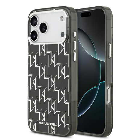 Karl Lagerfeld Karl lagerfeld iPhone 17 Pro Max Back cover coque - MagSafe - IML metal monogram kc - Noir Karl Lagerfeld Karl lagerfeld iPhone 17 Pro Max Back cover coque - MagSafe - IML metal monogram kc - Noir