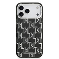 Karl Lagerfeld Karl Lagerfeld iPhone 17 Pro Max/iPhone 18 Pro Max Handyhülle MagSafe IML KC-Monogramm aus Metall - Schwarz