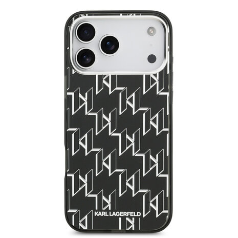 Karl Lagerfeld Karl lagerfeld iPhone 17 Pro Max Back cover coque - MagSafe - IML metal monogram kc - Noir Karl Lagerfeld Karl lagerfeld iPhone 17 Pro Max Back cover coque - MagSafe - IML metal monogram kc - Noir