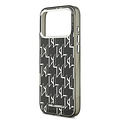 Karl Lagerfeld Karl Lagerfeld iPhone 17 Pro Max/iPhone 18 Pro Max Handyhülle MagSafe IML KC-Monogramm aus Metall - Schwarz