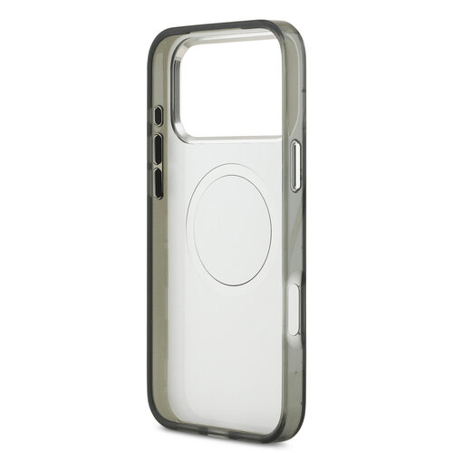 Karl Lagerfeld Karl Lagerfeld iPhone 17 Pro Max/iPhone 18 Pro Max Handyhülle MagSafe IML KC-Monogramm aus Metall - Schwarz